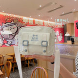 Embroidered Women's Small Phone Bag Japanese College Style Messenger Bag