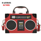 Vintage Radio Box Style Women Crossbody Bag Retro Purses