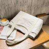 Large Fabric Canvas Tote Shoulder Bag Women's Handbags School Bags