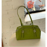MBTI Casual Style Women Shoulder Bag Solid PU Zipper Bolso Mujer Bags