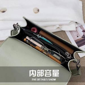 Casual Tote Bag High Pu Leather Women's Handbag Rivet Shoulder Messenger Bags