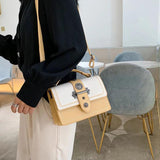 Casual Tote Bag High Pu Leather Women's Handbag Rivet Shoulder Messenger Bags