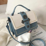 Casual Tote Bag High Pu Leather Women's Handbag Rivet Shoulder Messenger Bags