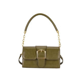 Women's Pu Leather Shoulder Bag Crossbody Metal Decoration