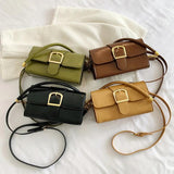 Women's Pu Leather Shoulder Bag Crossbody Metal Decoration