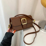 Women's Pu Leather Shoulder Bag Crossbody Metal Decoration