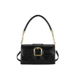 Women's Pu Leather Shoulder Bag Crossbody Metal Decoration