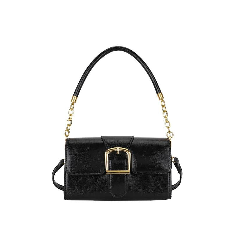 Women's Pu Leather Shoulder Bag Crossbody Metal Decoration