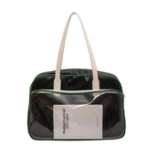 Transparent Leather Travel Bag Large Capacity Waterproof Shoulder Bag
