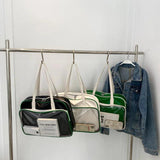 Transparent Leather Travel Bag Large Capacity Waterproof Shoulder Bag
