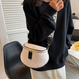 Crossbody Bag Pu Leather Soft Messenger Bags For Ladies Zipper Wide Shoulder