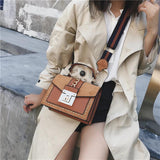 Rivet Crossbody Bag Red Small Messenger Shoulder Bag Ladies Hand Bag