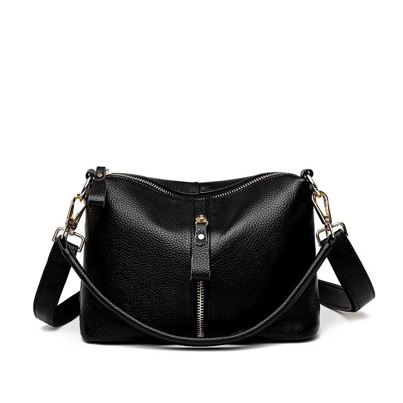 Soft Cowhide Shoulder Bag Women Handbags 100% Leather Messenger Bag