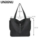 Large Capacity Nylon Tote Bag for Women Crossbody Handbag