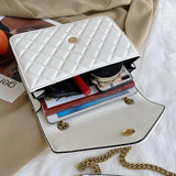 PU Leather Chain Small Shoulder Bag Women Travel Crossbody Bags Ladies Tote