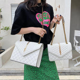 PU Leather Chain Small Shoulder Bag Women Travel Crossbody Bags Ladies Tote