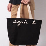Women's Letter Print Tote Bag Shoulder Handbag Double Sided Women Bag