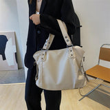 Large Women's Shoulder Bags Casual Tote Bag Pu Leather Hobos Crossbody Travel