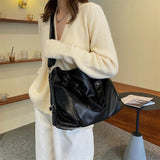 Large Women's Shoulder Bags Casual Tote Bag Pu Leather Hobos Crossbody Travel