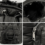 Nylon Padded Bucket Bag Quilted Shoulder Bags Lady Handbags Winter Tote Bag