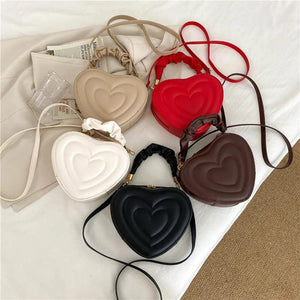 Love Heart Shape Shoulder Bag Small Handbags Crossbody Bags For Women