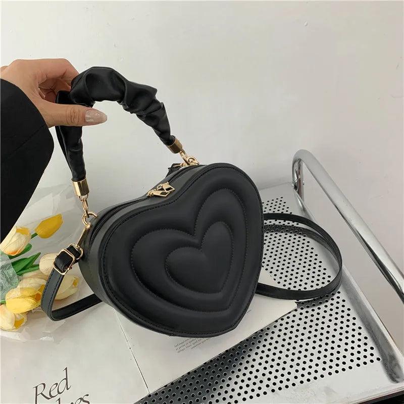 Love Heart Shape Shoulder Bag Small Handbags Crossbody Bags For Women