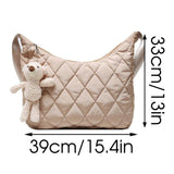 Quilted Nylon Woman Shoulder Bag Crossbody Winter Hobo