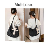Quilted Nylon Woman Shoulder Bag Crossbody Winter Hobo
