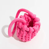 Crochet Crossbody Bag Knitted Women Shoulder Rope Woven Messenger Bag