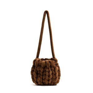 Crochet Crossbody Bag Knitted Women Shoulder Rope Woven Messenger Bag