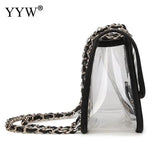 Transparent Messenger Bag Chain Handbag