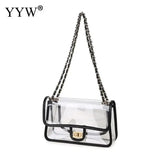 Transparent Messenger Bag Chain Handbag
