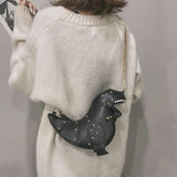 Dinosaur Rivets Women's Crossbody Bag Pu Leather