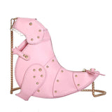 Dinosaur Rivets Women's Crossbody Bag Pu Leather