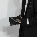 Xiuya Moto Biker Style Womens Shoulder Bag Vintage Messenger Bag