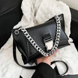 Xiuya Moto Biker Style Womens Shoulder Bag Vintage Messenger Bag