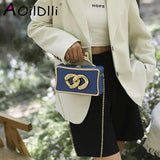 Leopard Handle Crossbody Bag Small Chain Clutch Purse