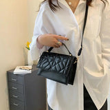 Orange Leather Shoulder Bag Small Crossbody Messenger Handbag