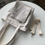 Waterproof Canvas Shoulder Bag for College Student Girl