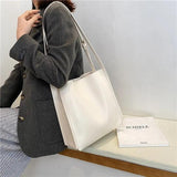 Women Leather Shoulder Bag Large Capacity Solid Totes Handbag
