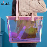 Women's TPU Laser Magic Bag, Transparent Shoulder Bag