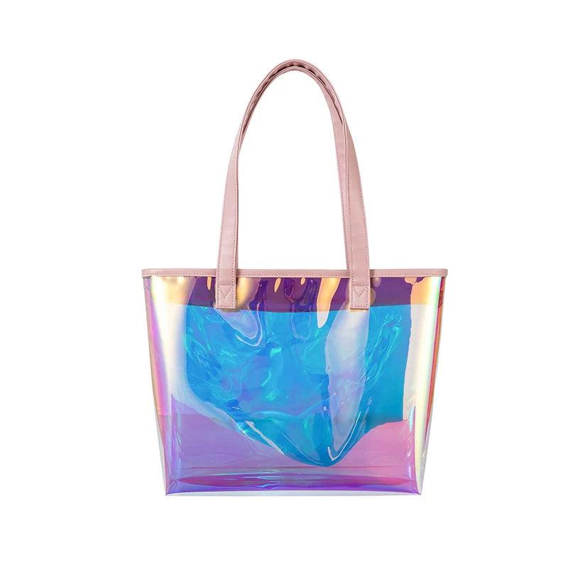 Women's TPU Laser Magic Bag, Transparent Shoulder Bag