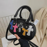 Retro Bowling Bag Women Cross Body Pillow Bag Gothic Personality