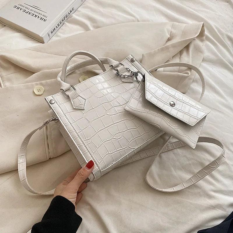 Stone Pattern Crossbody Bag Silver Evening Clutch Bag