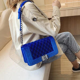 Velvet Shoulder Bag Crossbody Vintage Messenger Handbag