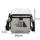 Canvas Sling Bag Zipper Mini Crossbody Solid Small Shoulder Messenger Bag