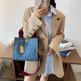 Canvas Tote Shopping Bag Letters Printed Large Capacity Women