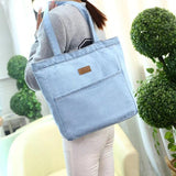 Denim Shoulder Tote Women Handbag Large Capacity Purse