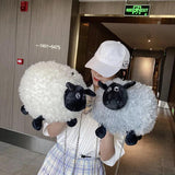Fluffy Soft Lamb Crossbody Bag Women Cartoon Sling Shoulder Bag