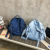 Solid Canvas Shoulder Bag High Crossbody Bag For Women